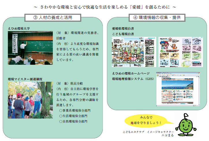 さわやかな環境と安心で快適な生活を楽しめる「愛媛」を創るために