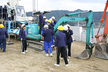 建設機械への乗車体験の画像