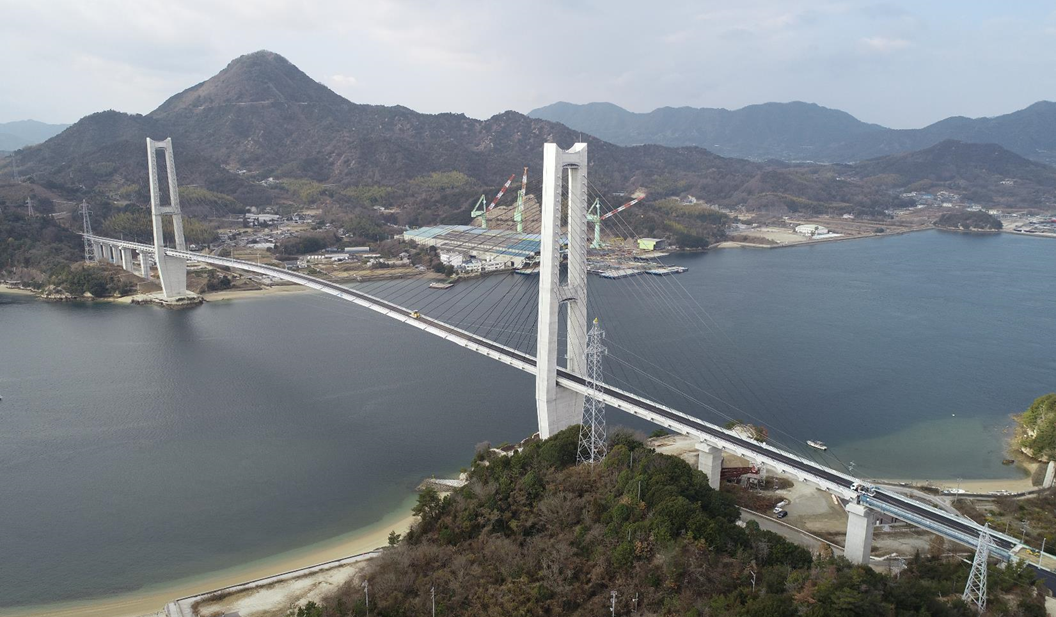 ​令和4年1月撮影（生名島側から岩城橋を望む）の画像