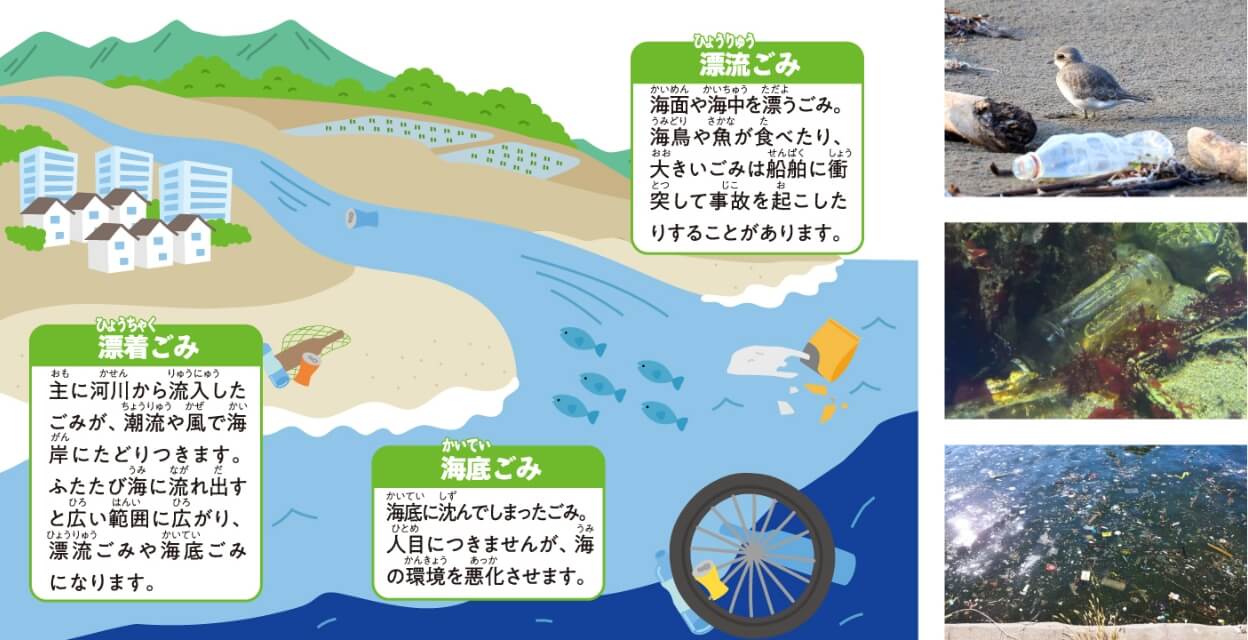 プラスチックごみの影響で海の生き物がピンチにの画像