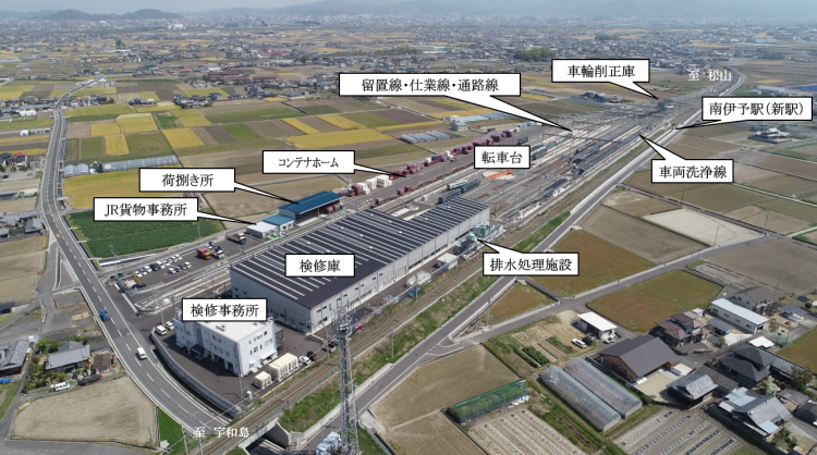 車両基地内の施設