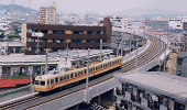 伊予鉄道高浜線立体交差の完成写真