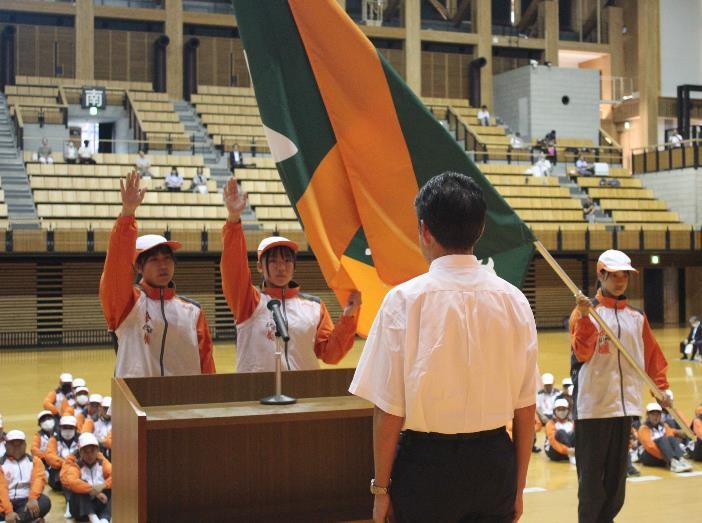 9月8日（金曜日）特別国民体育大会県選手団結団式及び壮行会（県武道館）