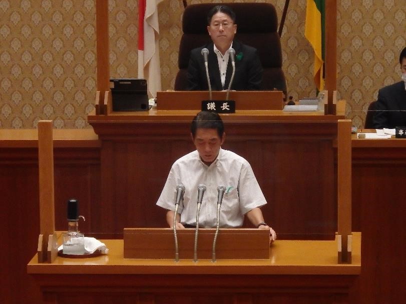 9月13日（水曜日）9月定例県議会開会（県議会議事堂）