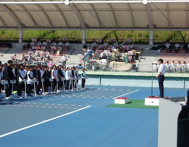 9月29日（金曜日）全日本大学対抗テニス王座決定試合開会式（県総合運動公園）