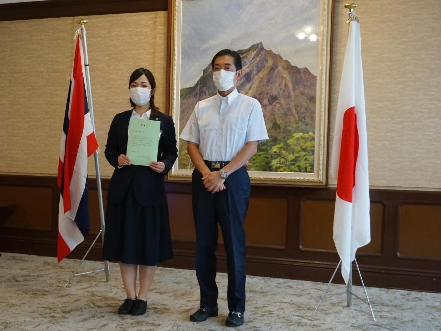 7月21日（木曜日）えひめ海外協力大使委嘱式（県庁）の画像