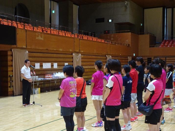 9月7日（土曜日）松山市レディースバドミントン大会開会式（松山市）の画像