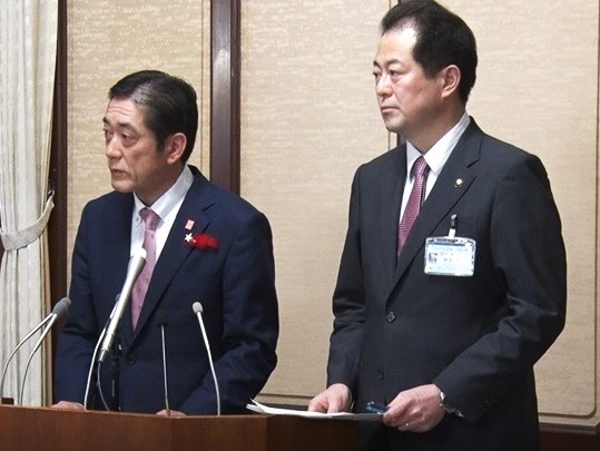 3月4日（水曜日）松山市との新型コロナウイルス感染者に関する共同記者会見（県庁）の画像