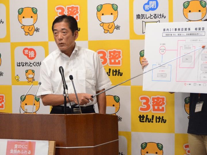 8月20日（木曜日）新型コロナウイルス感染症の検査結果等に関する臨時記者会見（県庁）の画像