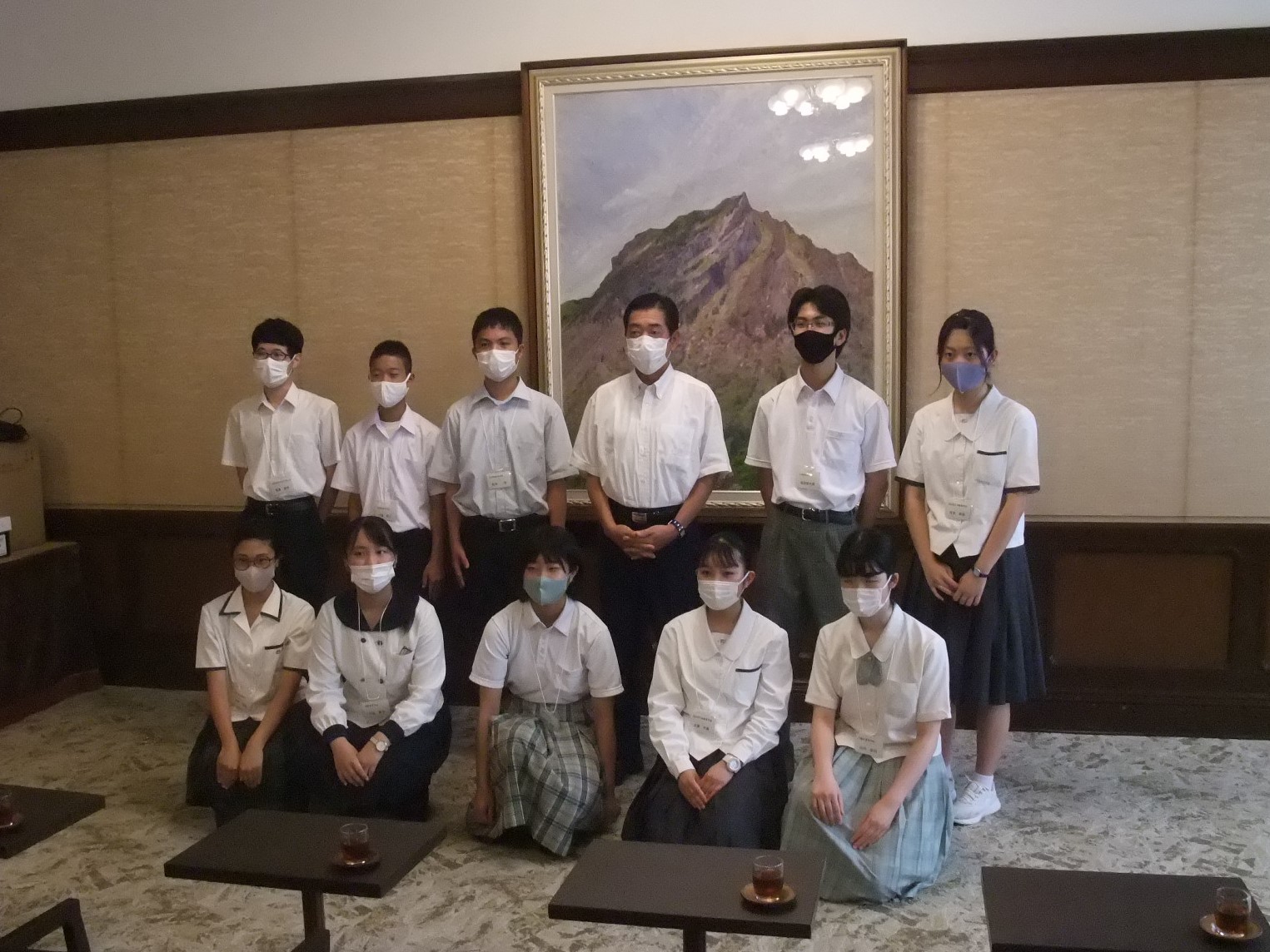 7月16日（金曜日）日本の次世代リーダー養成塾参加の県内高校生らの訪問（県庁）の画像