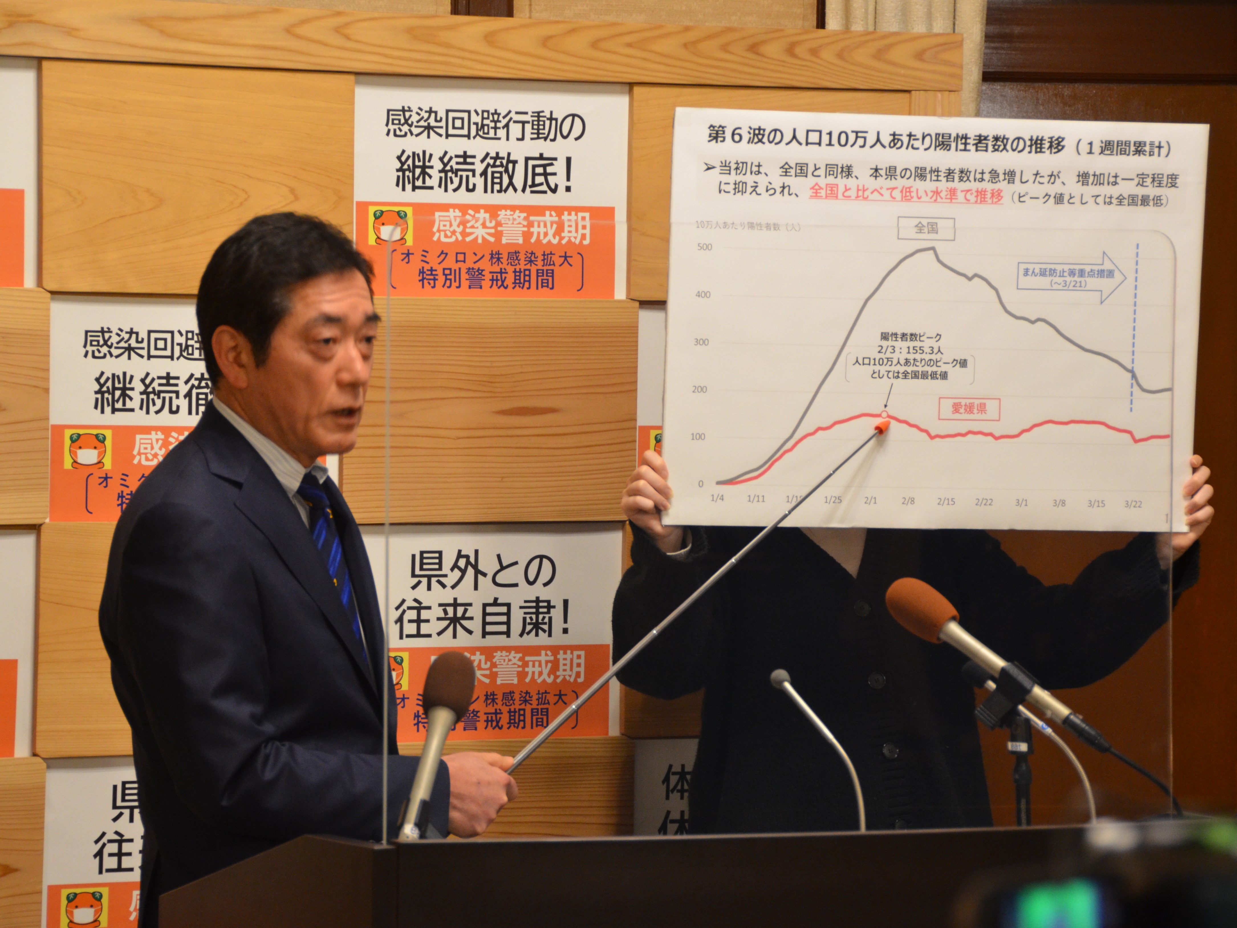 3月30日（水曜日）新型コロナウイルス感染症に関する臨時記者会見（県庁）の画像