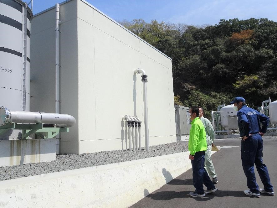 4月7日（木曜日）吉田代替浄水場視察(宇和島市吉田町立間)の画像