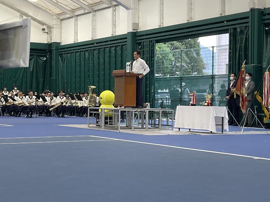 10月7日（金曜日）全日本大学対抗テニス王座決定試合開会式（県総合運動公園）の画像