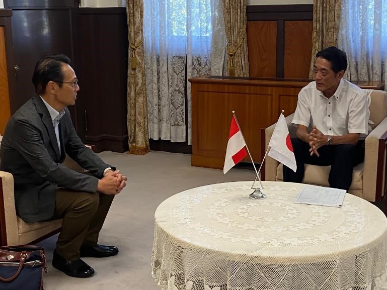 8月3日（木曜日）駐日インドネシア大使の訪問（県庁）の画像