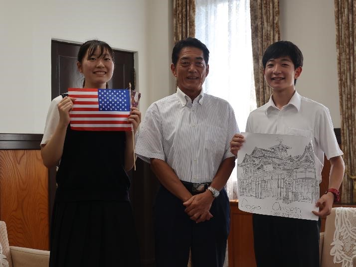 8月21日（月曜日）AIG高校生外交官プログラムに参加の県内高校生らの訪問（県庁）の画像