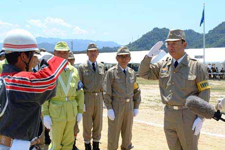 5月26日（日曜日）重信川水防演習（松山市井門町）の画像