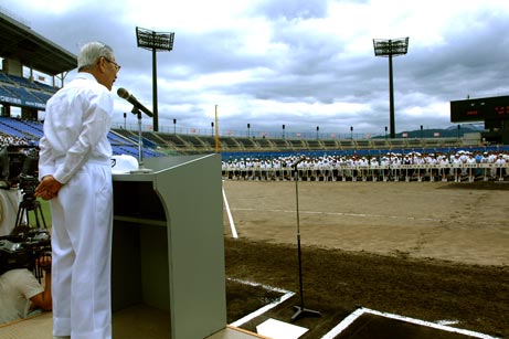 7月14日（月曜日）全国高等学校野球選手権記念愛媛大会開会式（坊っちゃんスタジアム）の画像