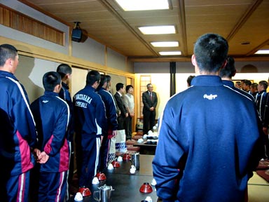 3月24日（水曜日）選抜高等学校野球大会出場校選手への激励（兵庫県）の画像