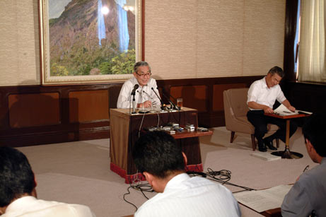 8月16日（月曜日）定例記者会見（県庁）の画像