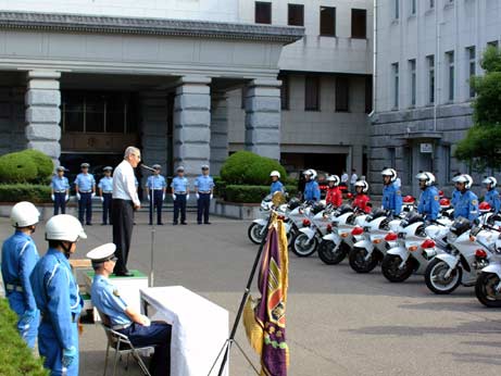 9月20日（火曜日）秋の全国交通安全運動出動式（県庁）の画像