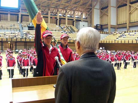 10月4日（火曜日）国民体育大会秋季大会結団式・壮行会（県武道館）の画像