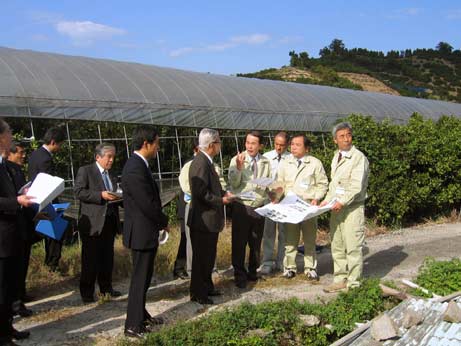 10月24日（月曜日）松山市中島支所視察（松山市内）