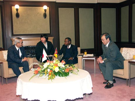 1月19日（月曜日）駐日モザンビーク大使・駐モザンビーク日本国大使の表敬訪問（県庁）