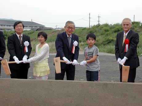 6月10日（土曜日）阿蔵地区河川改修事業・久米川災害復旧助成事業起工式（大洲市）の画像