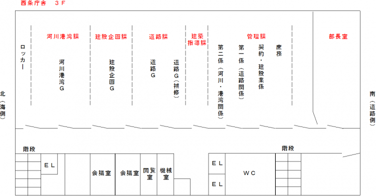 庁舎3F見取り図