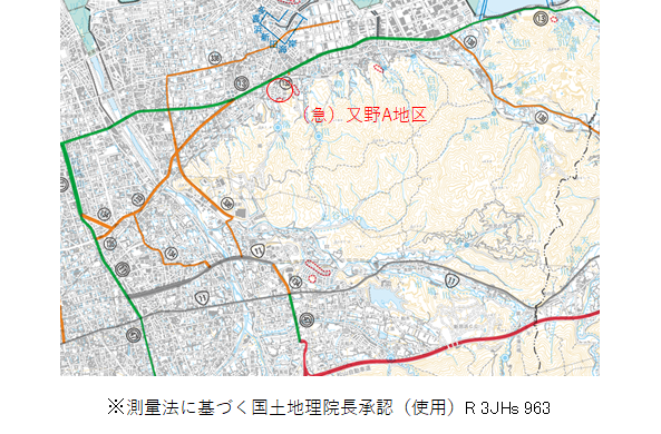 又野A地区_位置図