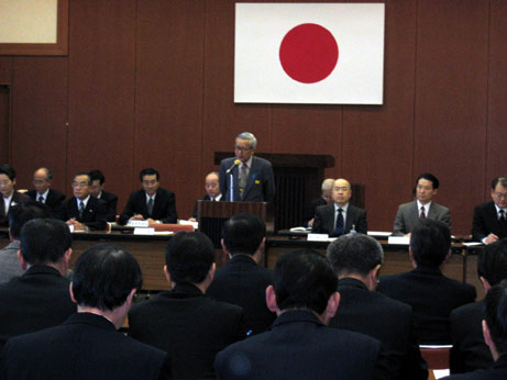 1月25日（木曜日）警察署長会議（県警察本部）の画像