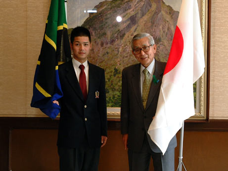 3月22日（木曜日）えひめ青年海外協力大使委嘱式・青年海外協力隊出発あいさつ（県庁）の画像