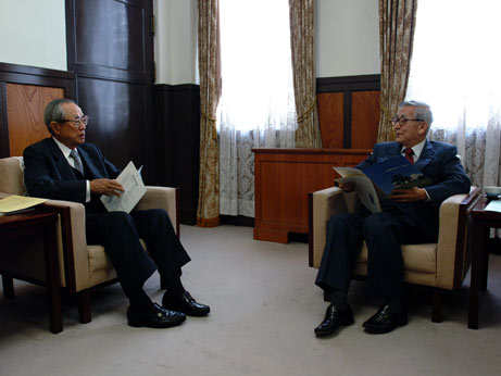 4月24日（火曜日）原子力産業協会 今井会長の表敬訪問（松前町）の画像