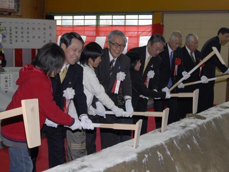 2月17日（日曜日）上老松地区水防災事業起工式（大洲市）の画像