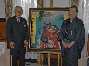 1月7日（水曜日）洋画家 智内兄助氏との会談（県庁）の画像