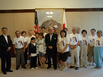 7月1日（水曜日）南カリフォルニア愛媛県人会「ふるさとツアー」参加者の訪問（県庁）の画像