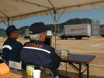 9月1日（火曜日）愛媛県総合防災訓練（現地訓練視察）（今治市）の画像