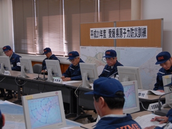 10月22日（木曜日）愛媛県原子力防災訓練（県庁）の画像