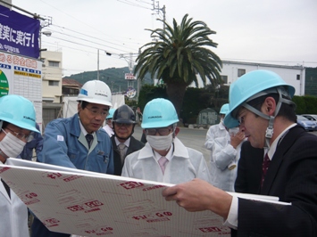 11月20日（金曜日）食品製造会社新工場建設現場視察（八幡浜市）の画像