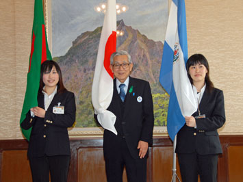 3月16日（火曜日）えひめ海外協力大使委嘱式・出発あいさつ（県庁）の画像