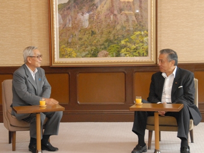 7月5日（月曜日）台北駐日経済文化代表処代表との会談（県庁）の画像