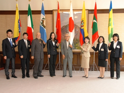 9月16日（木曜日）えひめ海外協力大使委嘱式・出発あいさつ（県庁）の画像