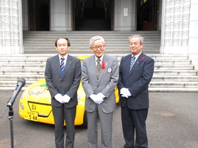10月22日（金曜日）愛媛県EV開発プロジェクト改造電気自動車試作車完成披露会（県庁）の画像