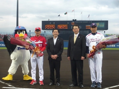 5月7日（土曜日）東京ヤクルトスワローズ対広島東洋カープ公式戦（松山市内）の画像