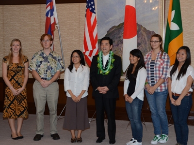 6月20日（月曜日）ハワイ　アイエア高校の訪問（県庁）の画像