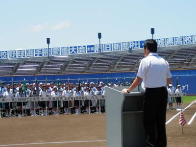 7月14日（木曜日）全国高等学校野球選手権愛媛大会開会式（松山市内）の画像
