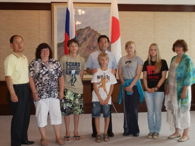 7月26日（火曜日）ロシア ノヴォシビルスク市青少年交流団の訪問（県庁）の画像