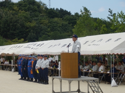 9月1日（木曜日）愛媛県総合防災訓練(現地訓練視察・終了式)（砥部町）の画像