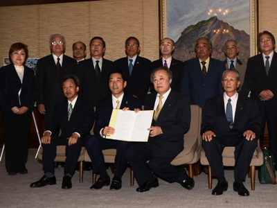 11月2日（水曜日）県生活衛生同業組合連合会との災害時支援協定締結式の画像