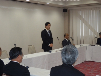 12月16日（金曜日）愛媛県首長連盟との意見交換会（松山市内）の画像